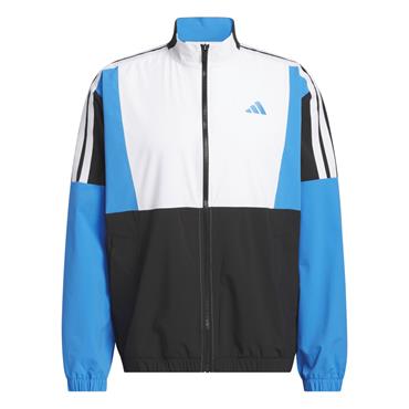 adidas Gents Beyond Twistweave Full-Zip Windbreaker Black - White
