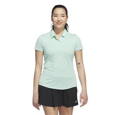 adidas Ladies Solid Performance Polo Shirt Clear Mint