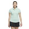adidas Ladies Solid Performance Polo Shirt Clear Mint