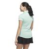 adidas Ladies Solid Performance Polo Shirt Clear Mint