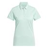 adidas Ladies Solid Performance Polo Shirt Clear Mint