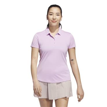 adidas Ladies Ultimate 365 Solid Performace Short Sleeve Polo Shirt Clear Lilac