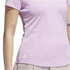 adidas Ladies Ultimate 365 Solid Performace Short Sleeve Polo Shirt Clear Lilac