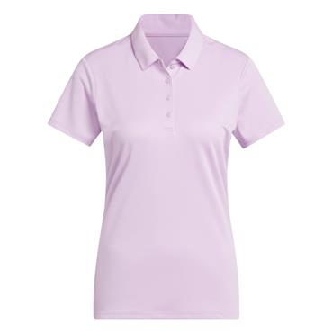 adidas Ladies Ultimate 365 Solid Performace Short Sleeve Polo Shirt Clear Lilac