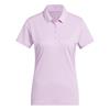 adidas Ladies Ultimate 365 Solid Performace Short Sleeve Polo Shirt Clear Lilac