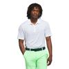 adidas Gents Ultimate365 Mesh Glimmer Print Polo Shirt White