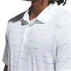 adidas Gents Ultimate365 Mesh Glimmer Print Polo Shirt White