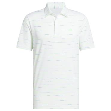 adidas Gents Ultimate365 Mesh Glimmer Print Polo Shirt White