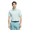 adidas Gents Ultimate365 Mesh Glimmer Print Polo Shirt Semi Flash Aqua