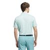 adidas Gents Ultimate365 Mesh Glimmer Print Polo Shirt Semi Flash Aqua