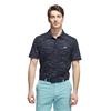 adidas Gents Ultimate365 Mesh Glimmer Print Polo Shirt Collegiate Navy