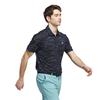 adidas Gents Ultimate365 Mesh Glimmer Print Polo Shirt Collegiate Navy