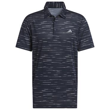 adidas Gents Ultimate365 Mesh Glimmer Print Polo Shirt Collegiate Navy