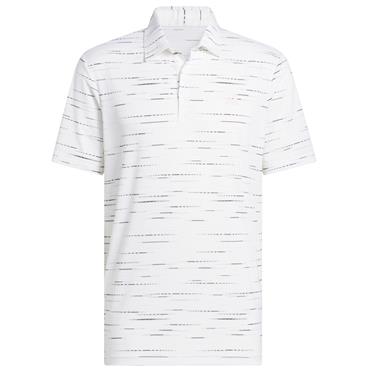 adidas Gents Ultimate365 Mesh Glimmer Print Polo Shirt Clear Pink