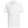 adidas Gents Ultimate365 Mesh Glimmer Print Polo Shirt Clear Pink