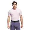 adidas Gents Go-to Textured Polo Shirt	Clear Pink