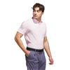 adidas Gents Go-to Textured Polo Shirt	Clear Pink