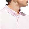 adidas Gents Go-to Textured Polo Shirt	Clear Pink
