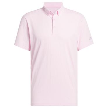 adidas Gents Go-to Textured Polo Shirt	Clear Pink
