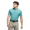 adidas Gents Go-To Rise Print Polo Shirt Pure Teal