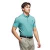 adidas Gents Go-To Rise Print Polo Shirt Pure Teal
