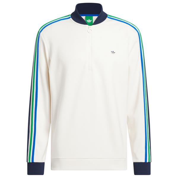 adidas Golf Originals Gents 3-Stripes ¼ Zip Sweatshirt Chalk White