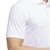 adidas Gents Ultimate365 Essence Print Polo Shirt White