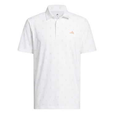 adidas Gents Ultimate365 Essence Print Polo Shirt White
