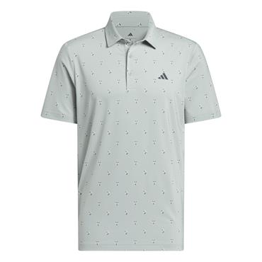 adidas Gents Ultimate365 Essence Print Polo Shirt Wonder Sage
