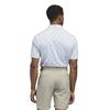 adidas Gents Ultimate365 Essence Print Polo Shirt Crystal Sky