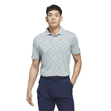 adidas Gents Ultimate365 Jacquard Polo Shirt Wonder Sage - Collegiate Navy
