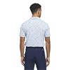 adidas Gents Ultimate365 Jacquard Polo Shirt Crystal Sky - Lucid Ray Blue