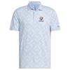 adidas Gents Ultimate365 Jacquard Ryder Cup 2027 Polo Shirt Crystal Sky - Lucid Blue