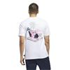 adidas Gents Golf Chip In Paradise Graphic T-Shirt White