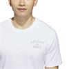 adidas Gents Golf Chip In Paradise Graphic T-Shirt White