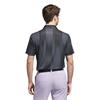 adidas Gents Ultimate365 Mesh Radiant Print Polo Shirt Grey Six - Black