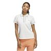 adidas Ladies Solid Polo Shirt Originals Chalk White