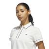 adidas Ladies Solid Polo Shirt Originals Chalk White