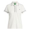 adidas Ladies Solid Polo Shirt Originals Chalk White