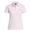Ladies Solid Polo Shirt Clear Pink