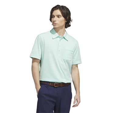 adidas Golf Originals Gents Archive Pocket Polo Shirt Clear Mint