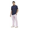 adidas Golf Originals Gents Twistknit Trefoil Polo Shirt Night Indigo - Chalk White