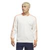 Gents 3-Stripes ¼ Zip Sweatshirt Chalk White - Dusky Orange
