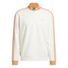 Gents 3-Stripes ¼ Zip Sweatshirt Chalk White - Dusky Orange