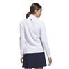 adidas Ladies Performance Textured Full Zip Jacket White