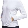 adidas Ladies Performance Textured Full Zip Jacket White