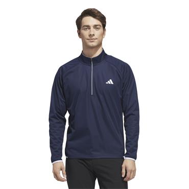 adidas Gents Ultimate365 Durable Water Repellent Wind ¼ Zip Sweatshirt Collegiate Navy