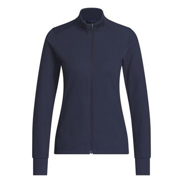 adidas Ladies Performance Textured Full Zip Jacket Collegiate Navy