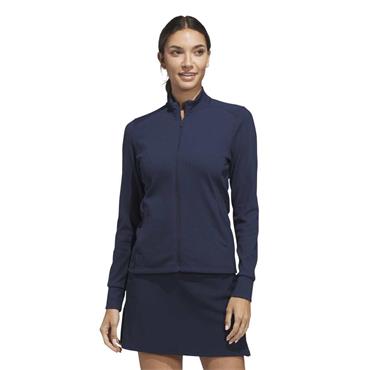adidas Ladies Performance Textured Full Zip Jacket Collegiate Navy
