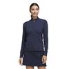 adidas Ladies Performance Textured Full Zip Jacket Collegiate Navy